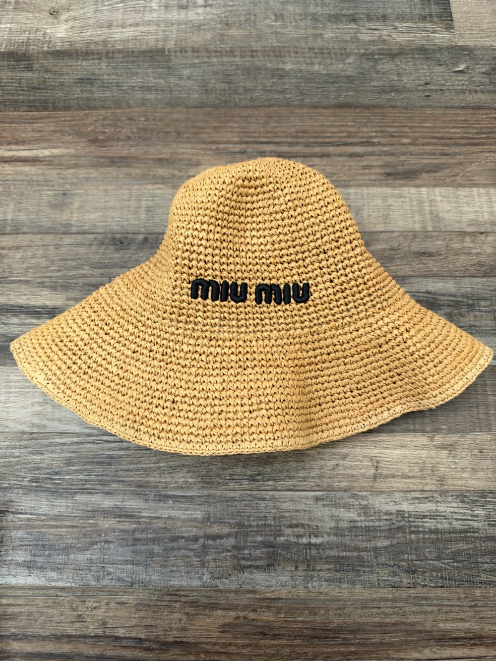 MIU MIU Straw Sun Bucket Hat Women’s